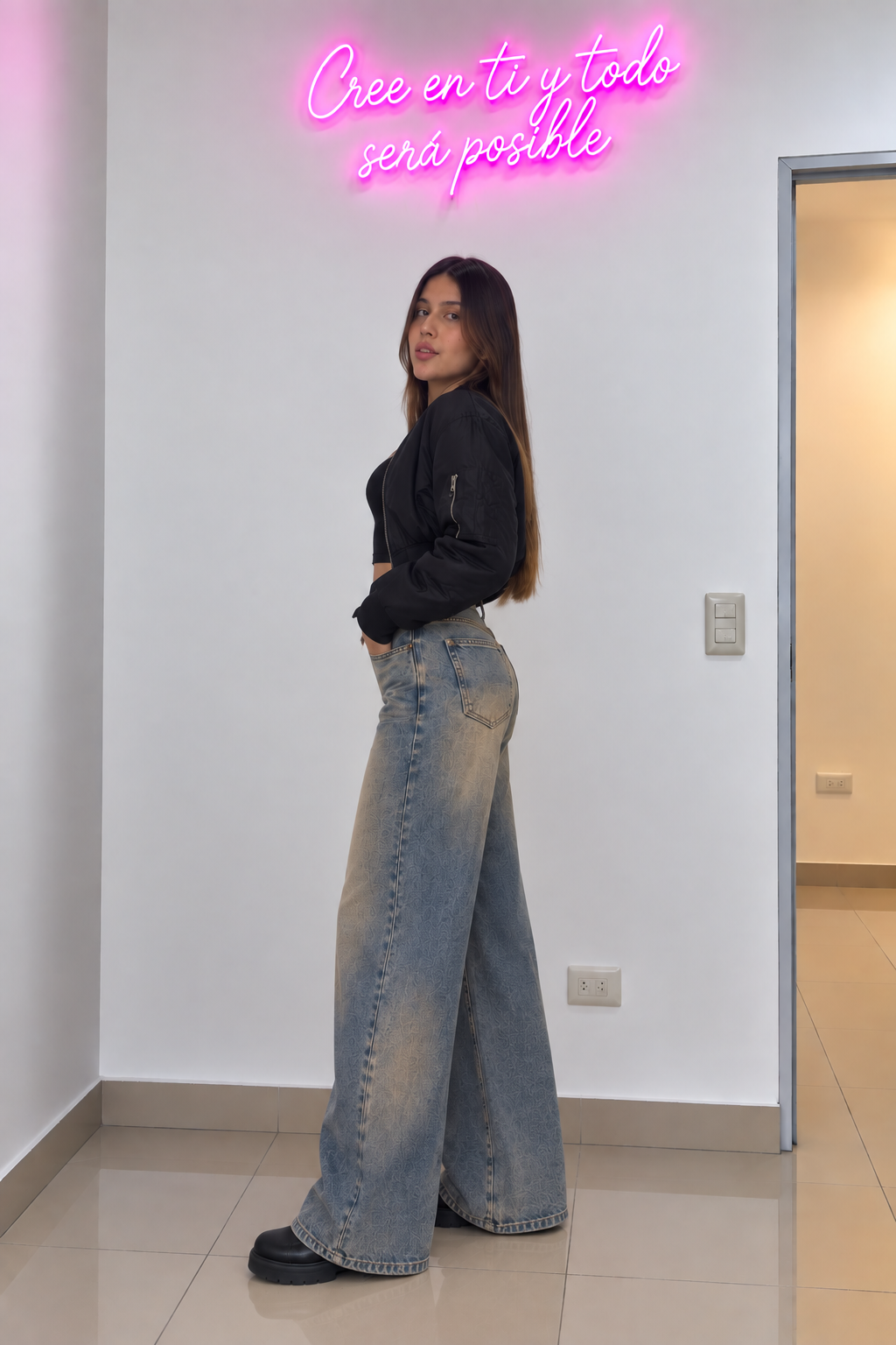 Jean Wide Leg Oxido