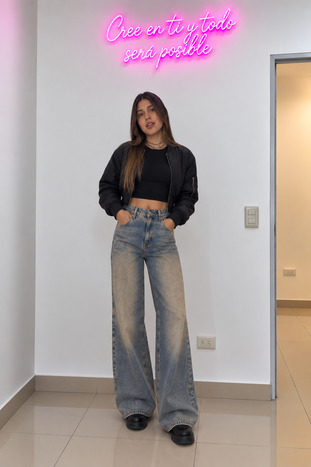 Jean Wide Leg Oxido